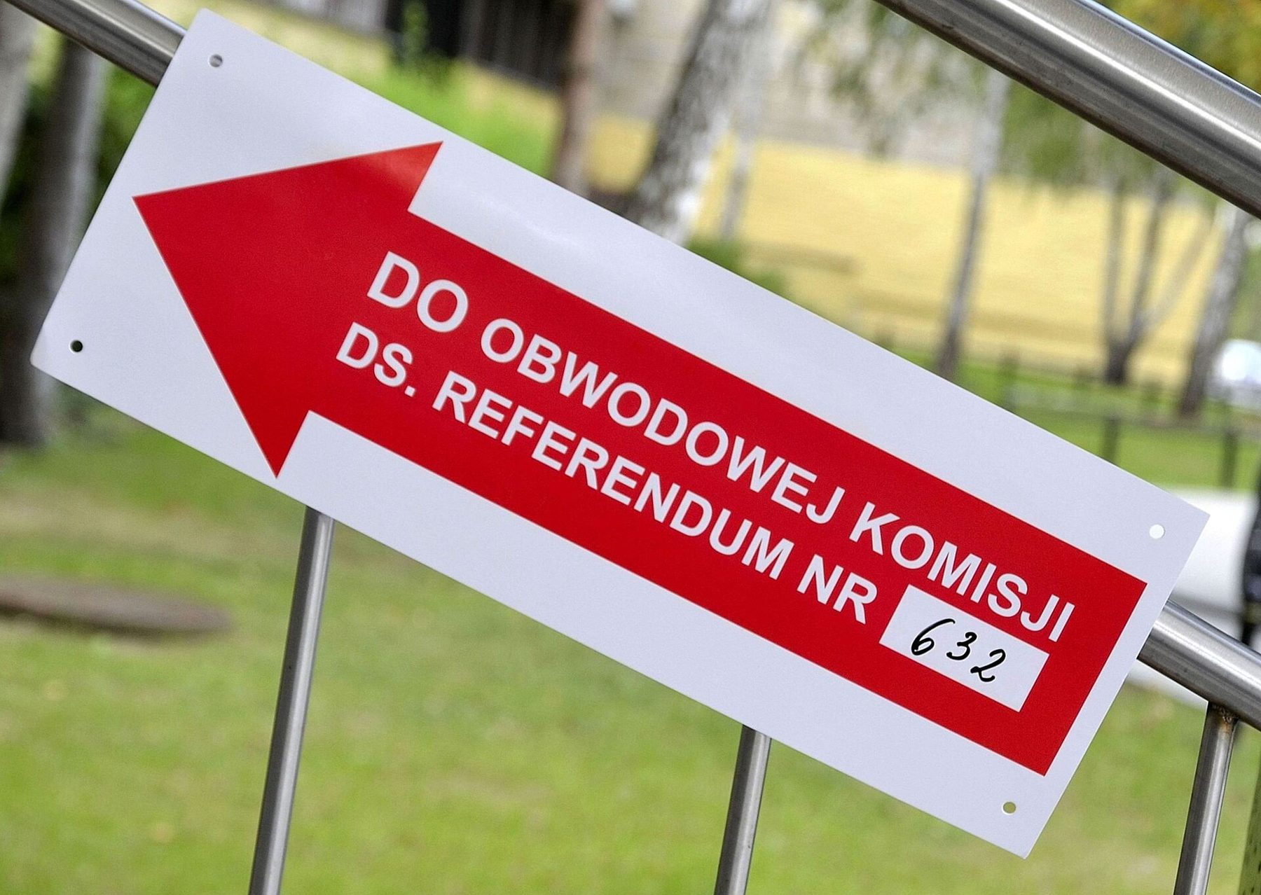Drogowskaz do obwodowej komisji